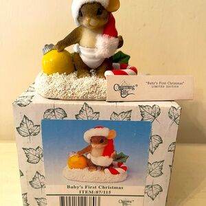 Charming Tails Baby’s First Christmas Figurine Fitz & Floyd